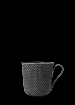 Lyngby Porcelæn Rhombe Earth Krus med hank 39 cl slate