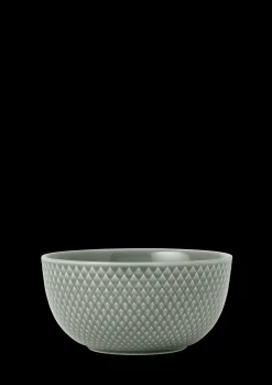 Lyngby Porcelæn Rhombe Earth Skål Ø13 cm moss | Køb nu