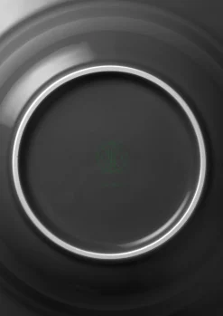 Lyngby Porcelæn Rhombe Earth Dyb tallerken Ø24.5 cm slate