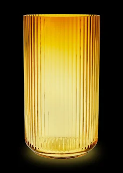 Lyngby Porcelæn Vase H38 cm i gul fra serien Lyngby