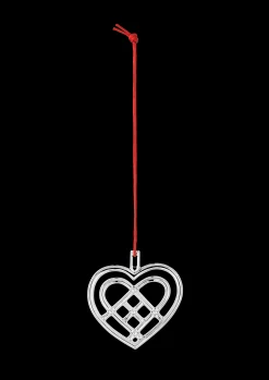 Rosendahl Flettet julehjerte H6.5 forsølvet | Køb nu